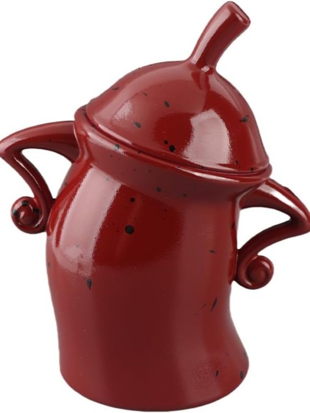 Playful Airtight Food Storage Canister Jar for Coffee, Tea, Candy & Oil - Red
